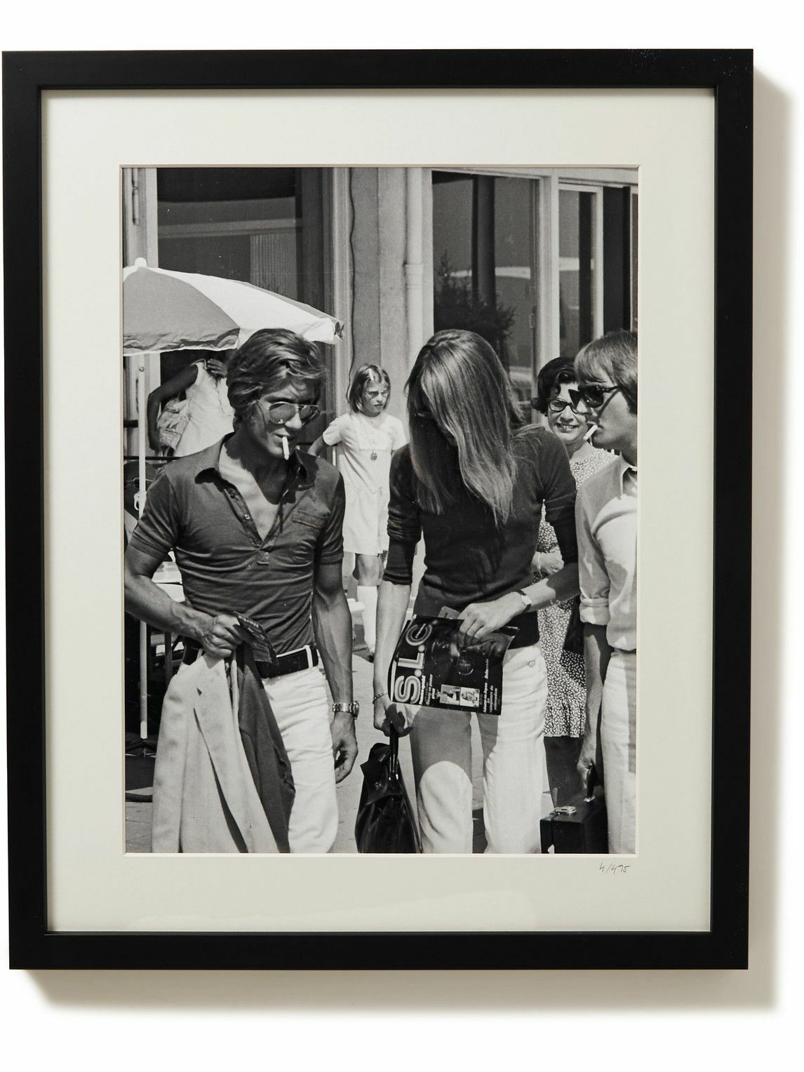Photo: Sonic Editions - Framed 1967 Francoise Hardy in Nice Print, 16&quot; x 20&quot;