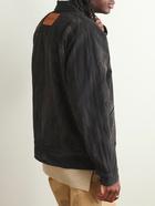 JW Anderson - Distressed Cotton-Canvas Blouson Jacket - Black