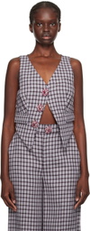 AREA Purple Crystal-Cut Vest