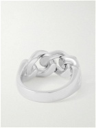 Tom Wood - Dean Recycled Rhodium-Plated Ring - Silver