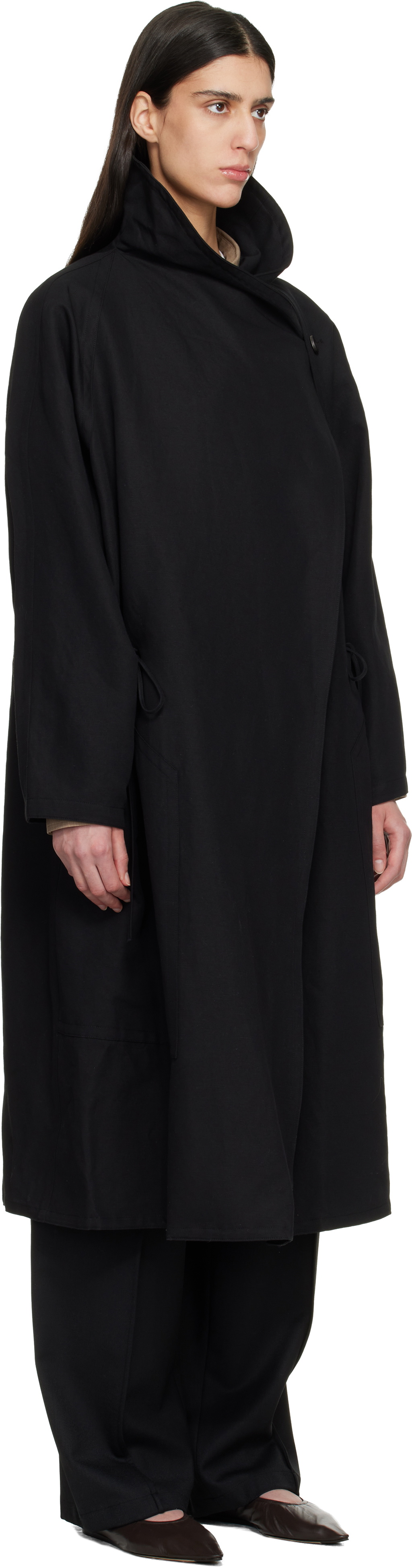 LE17SEPTEMBRE Black Sculptured Coat