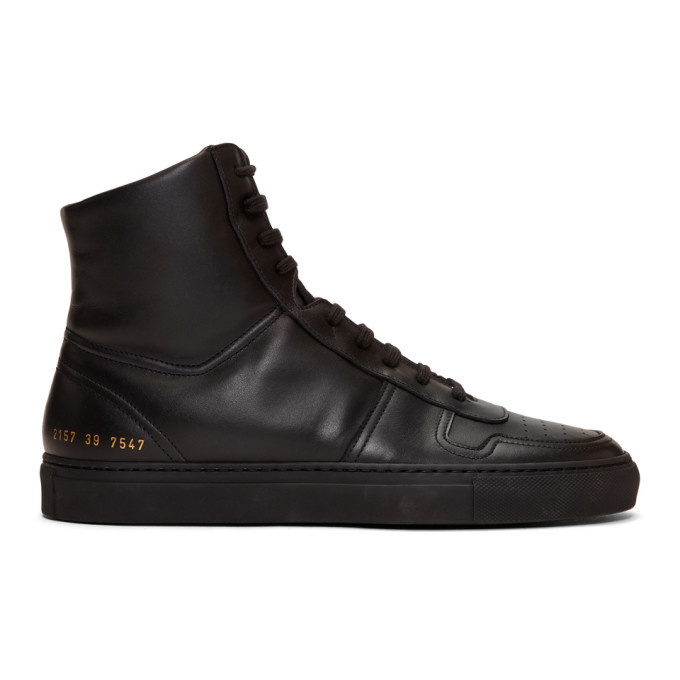 Photo: Common Projects Black BBall High Sneakers