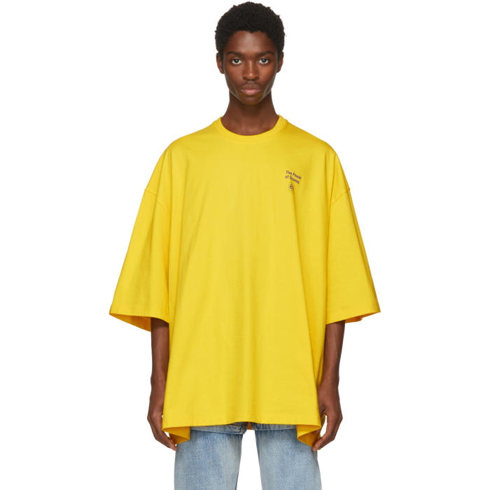middelalderlig Skat træ Balenciaga Yellow Power of Dreams Big Fit T-Shirt Balenciaga