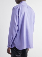 TOM FORD - Cotton and Silk-Blend Twill Shirt - Purple