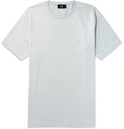 Dunhill - Logo-Embroidered Cotton-Jersey T-Shirt - Gray