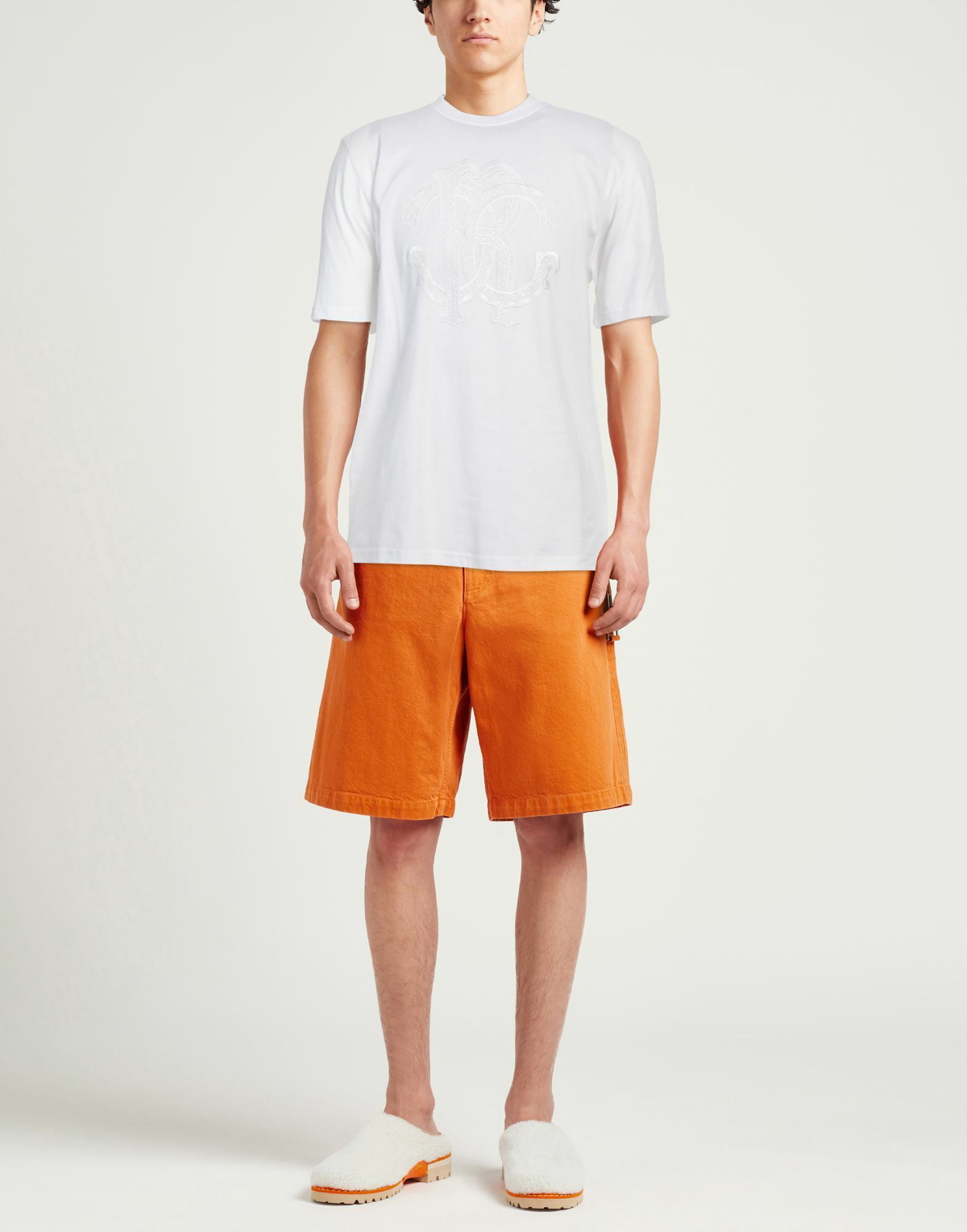 Roberto Cavalli Mens T-shirt in White
