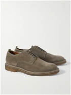 Officine Creative - Hopkins Suede Derby Shoes - Green