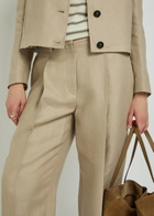 Brunello Cucinelli Straight-leg Linen Trousers Beige