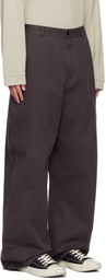 Acne Studios Gray Loose-Fit Trousers