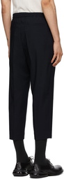 Cornerstone Navy Wool Slim Trousers