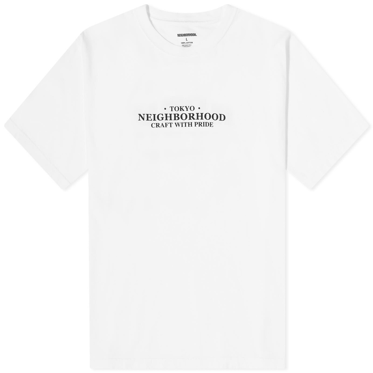 Neighborhood Men's SS-7 T-Shirt in White Neighborhood