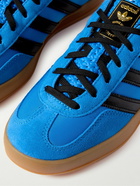 adidas Originals - Gazelle Indoor Suede and Leather-Trimmed Mesh Sneakers - Blue