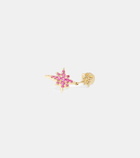 Roxanne First Sunset Star 14kt gold single earring with sapphires