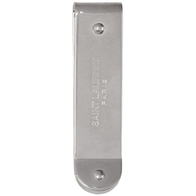 Photo: Saint Laurent Silver ID Money Clip