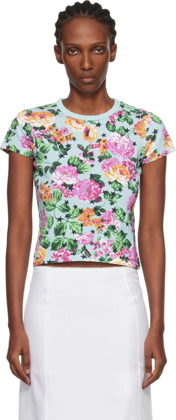 Photo: Kenzo Blue Kenzo Paris 'KENZO Floral' T-shirt