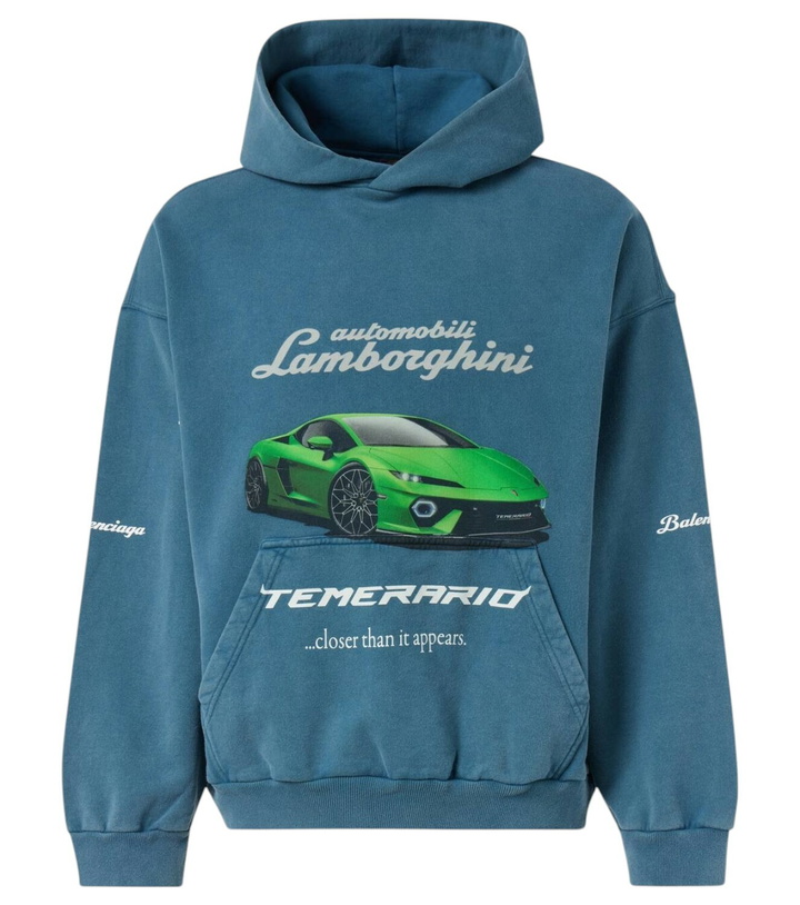 Photo: Balenciaga x Automobili Lamborghini cotton fleece hoodie