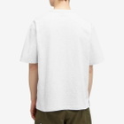 Uniform Bridge Men's Flag Pocket T-Shirt in White Melange