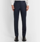 Berluti - Navy Pleated Pinstriped Wool Suit Trousers - Blue