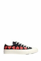Comme des Garçons Play Chuck 70 Cdg Low Sneakers In Black Cotton