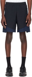 _J.L - A.L_ Black & Navy Lightweight Shorts