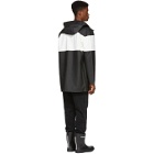 Stutterheim Black and White Striped Stockholm Raincoat