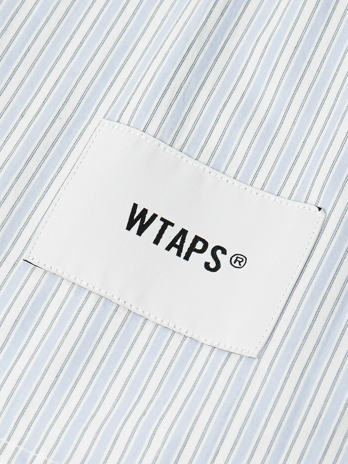 WTAPS - Striped Cotton Shirt - Blue