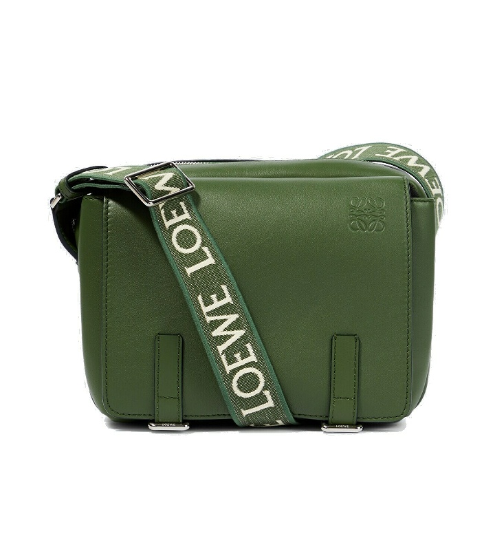 Photo: Loewe XS  Military Messenger leather messenger bag