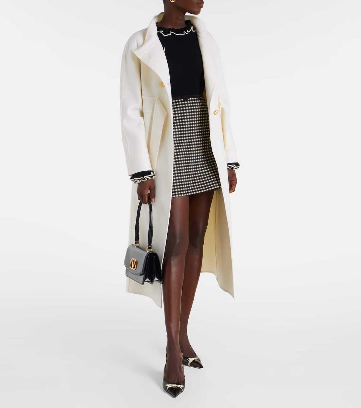 Valentino Belted wool and cashmere coat
