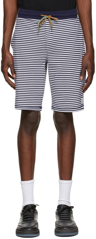 Photo: Paul Smith Navy & White Stripe Jersey Lounge Pants