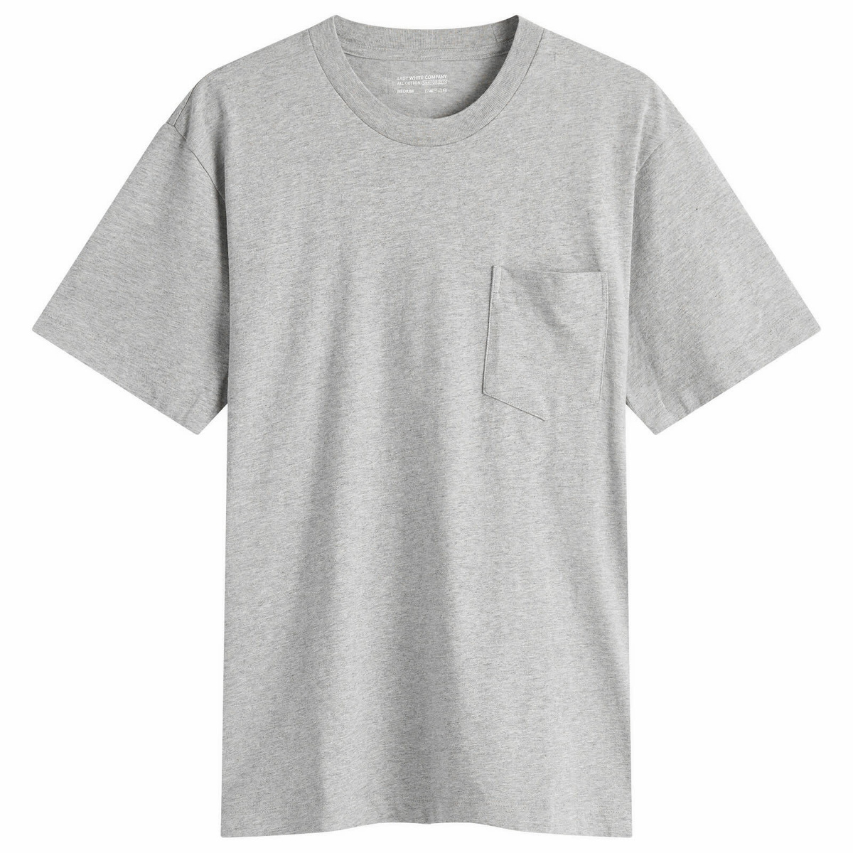 Lady White Co. Men's Balta Pocket T-Shirt in Heather Grey