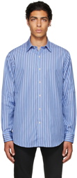 Polo Ralph Lauren Blue & Navy Striped Poplin Shirt