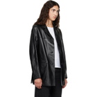 Loulou de Saison Black NARI Straight Leather Jacket