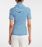 Max Mara Striped scarf-detail knitted top