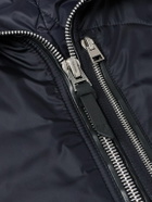 TOM FORD - Padded Leather-Trimmed Shell Gilet - Blue