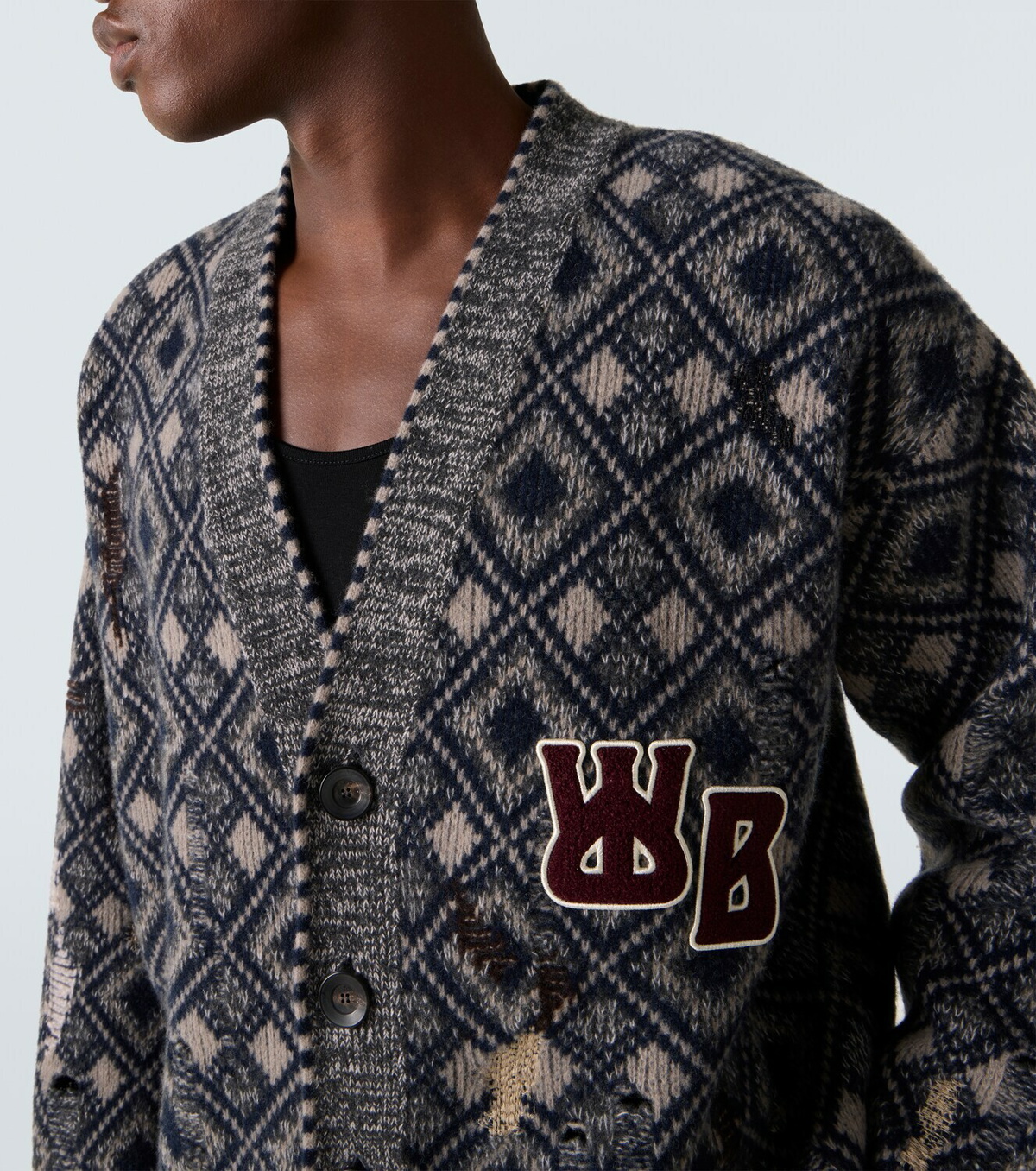 Wales Bonner Sibling oversized wool cardigan
