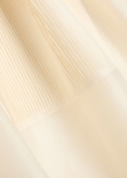 Tory Burch Pintucked Linen and Silk-blend Kaftan Ivory
