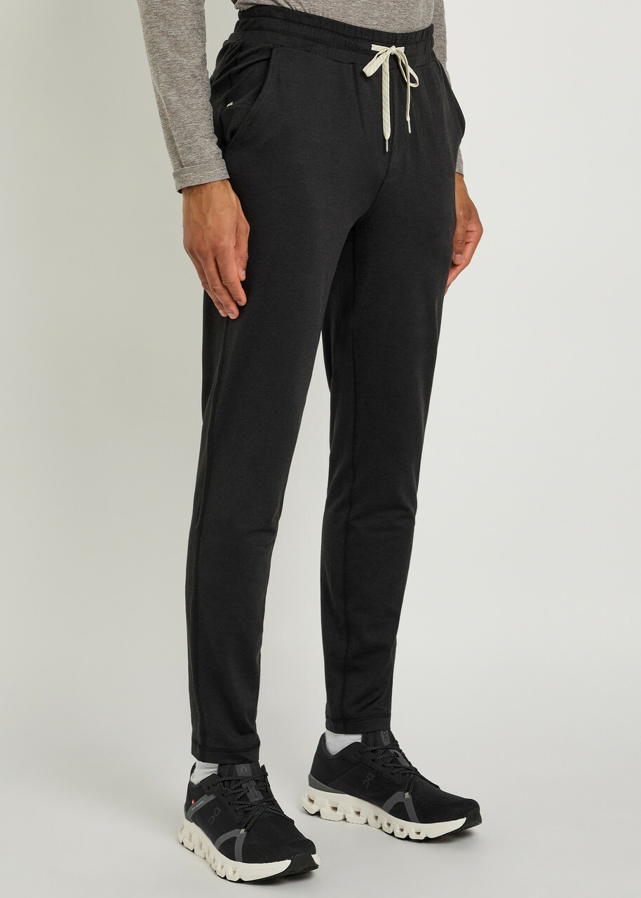 Vuori Ponto Performance 30 Stretch-jersey Sweatpants Black
