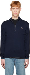 PS by Paul Smith Navy Zebra Sweater