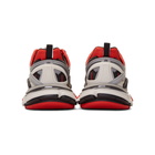 Balenciaga Grey and Red Track.2 Open Sneakers