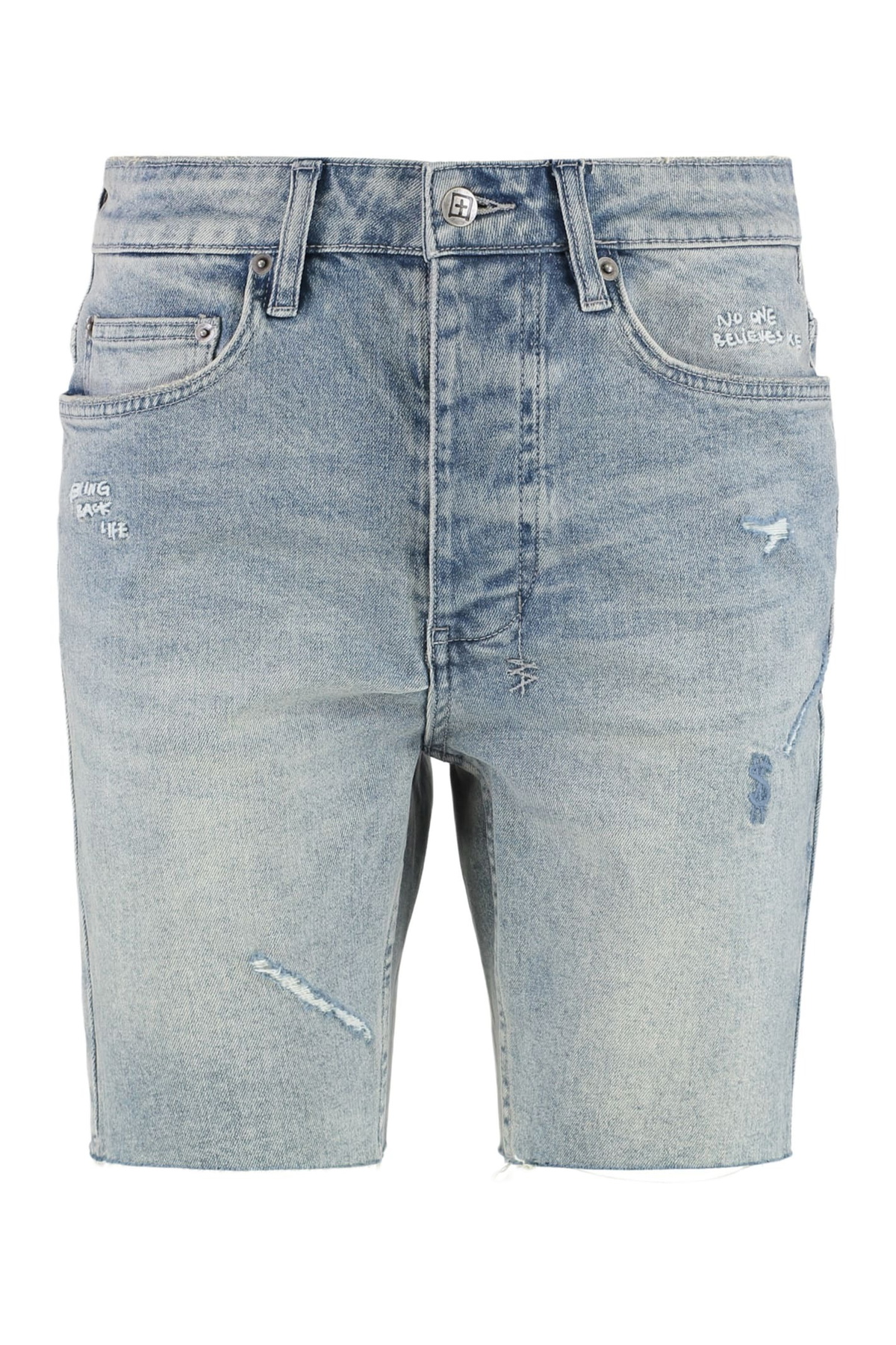 Ksubi Blue Chopper Maverick Denim Shorts Ksubi