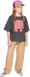 Bobo Choses Kids Gray 'The Elephant' T-Shirt
