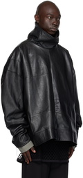 NICOLAS ANDREAS TARALIS Black Paneled Leather Jacket