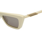 Bottega Veneta Eyewear Women's Bottega Veneta BV1446S Sunglasses in Beige/Brown 