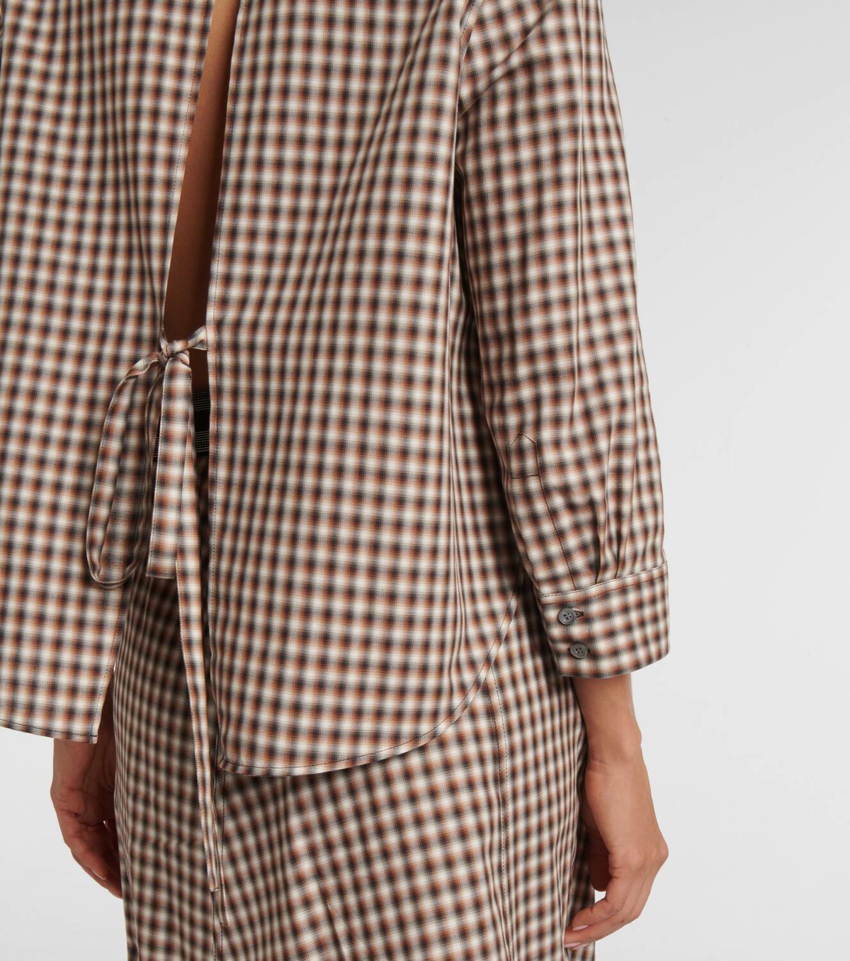 LOEWE★大人気早期完売★Women's Trapeze Overshirt★少量入荷 Loewe Trapeze checked cotton shirt Loewe