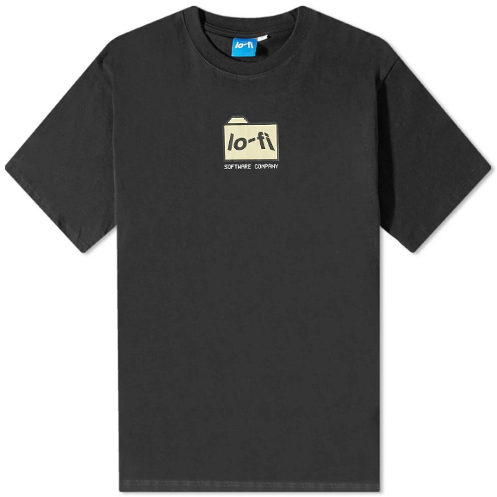 Photo: Lo-Fi Men's Folder Logo T-Shirt in Black