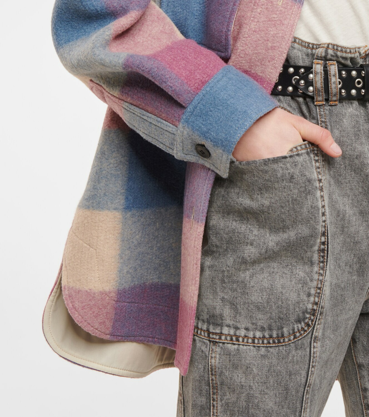 Marant Etoile Harveli checked shirt jacket