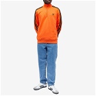 Adidas Men's 3 Stripe Half Zip Crew Sweater in Orange/Black