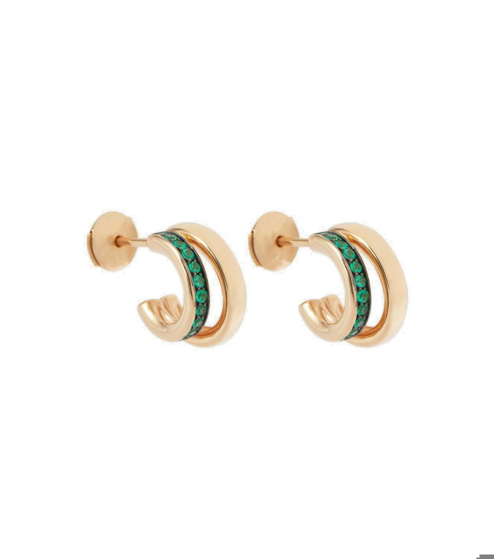 Photo: Pomellato - Pomellato Together 18kt rose gold earrings with emeralds