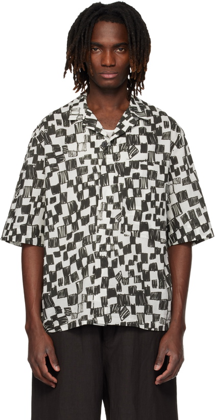 Photo: Toogood Beige & Black 'The Landscaper' Shirt
