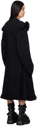 VETEMENTS Black Ruffle Midi Dress